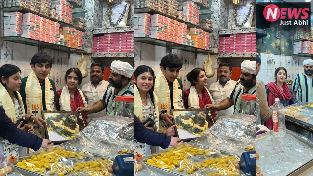 काशी पहुंचे अखिलेश यादव के बेटे अर्जुन और बेटी टीना, बाबा विश्वनाथ के किए दर्शन, बनारसी मिठाई का भी लिया स्वाद​