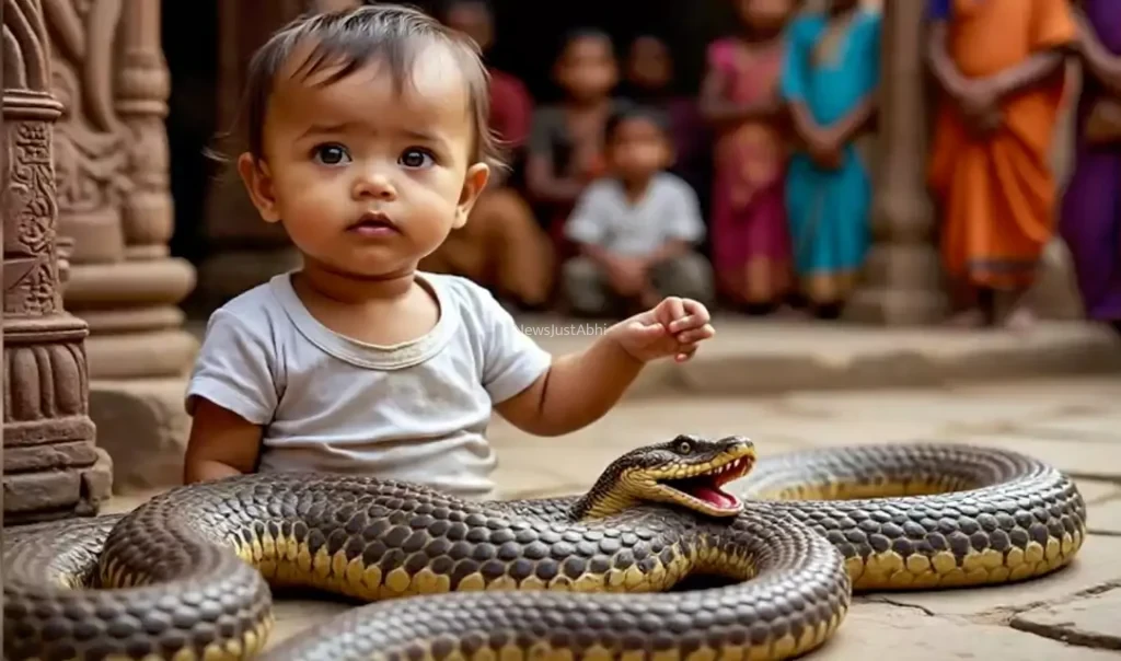 ​​एक साल के बच्चे ने कोबरा को मुंह से काटा, अगले ही पल जो हुआ उसे देखकर सबके उड़ गए होश