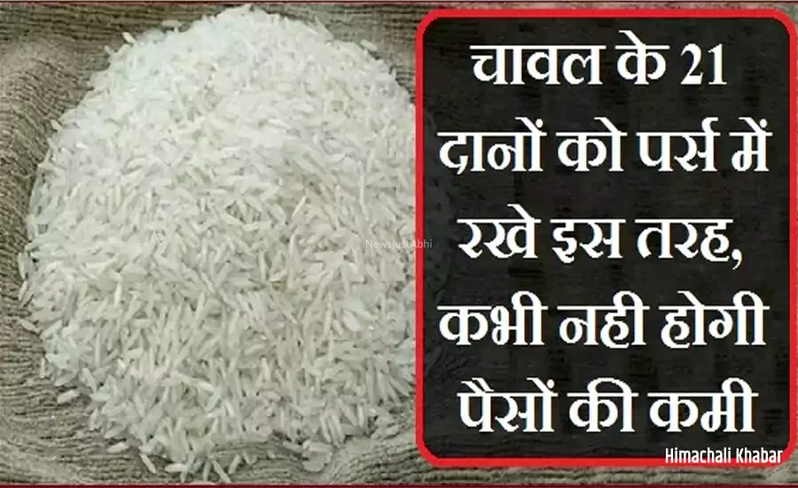 पैसों की तंगी से हो परेशान? चावल के 21 दानों को पर्स में रखे इस तरह, कभी नही होगी पैसों की कमी​​​