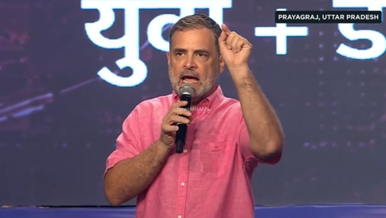डेटा आपका, दर्द आपका और दौलत इनकी… ‘छात्रों की गूंज’ में सरकार पर बरसे राहुल​