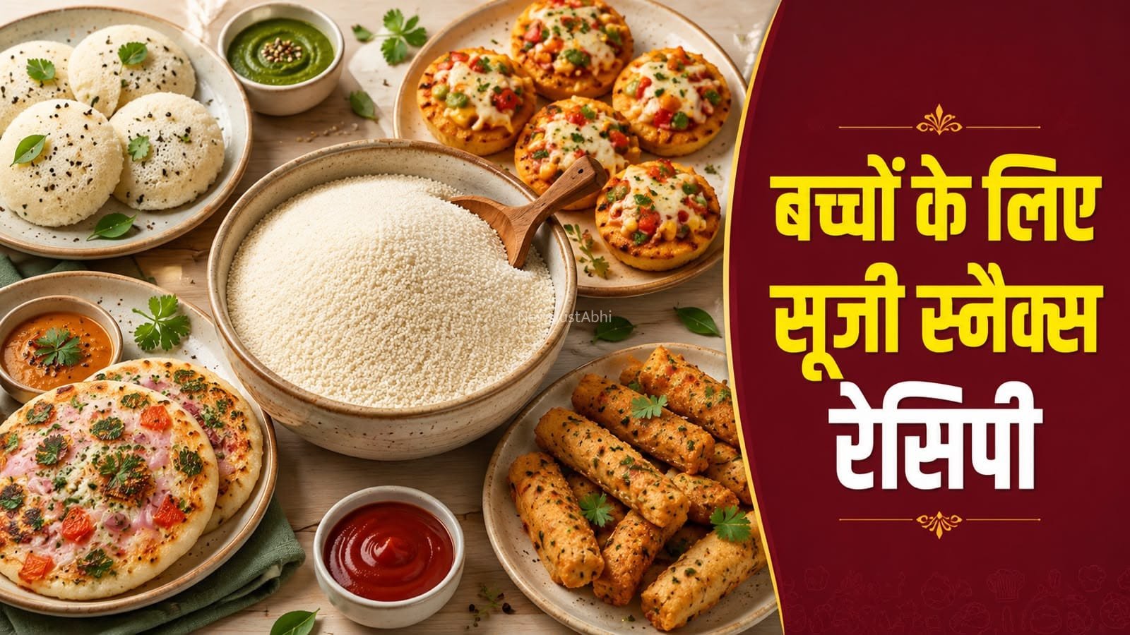 बच्चों के लिए सूजी से बनाएं टेस्टी स्नैक्स, हर बाइट में मिलेगा पोषण​