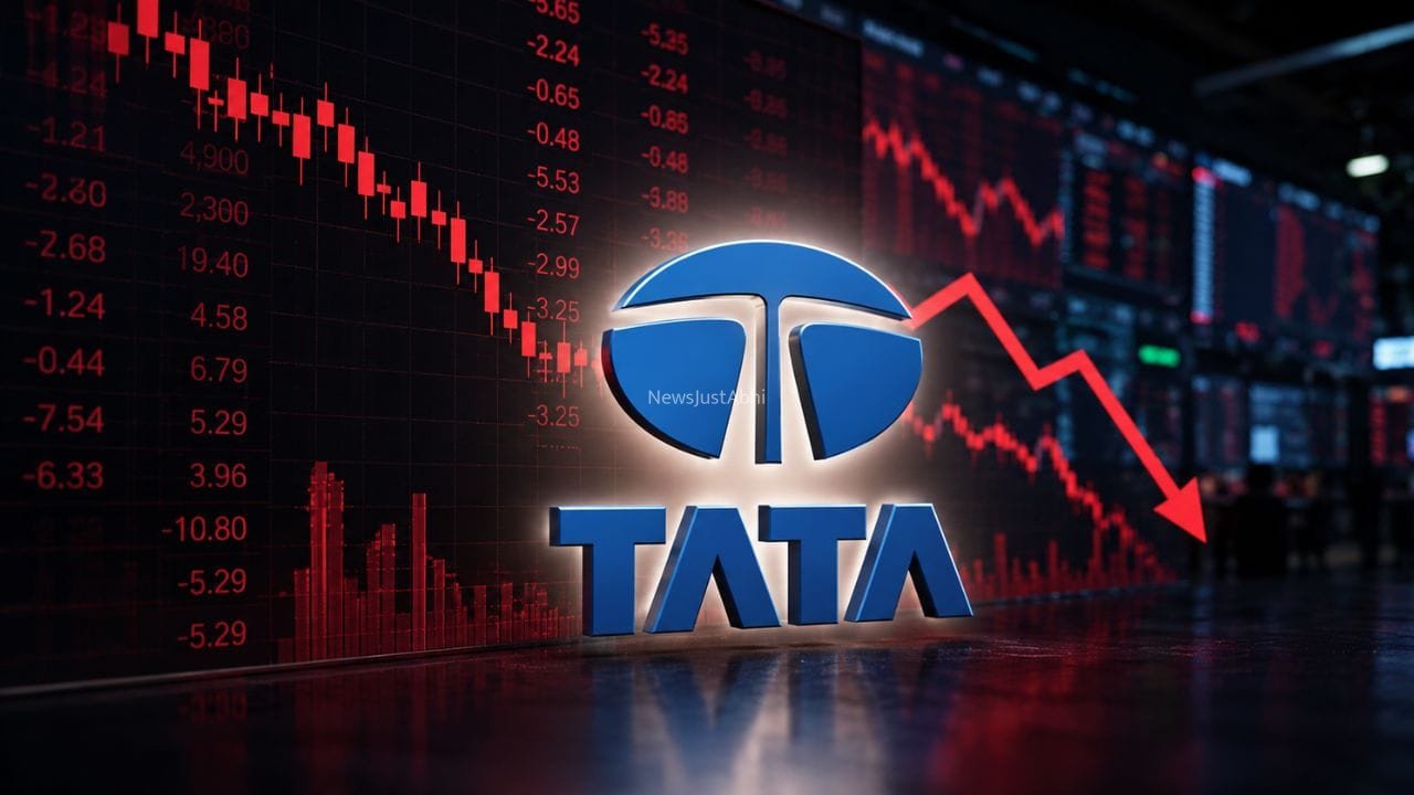 N Chandrasekaran के इस्तीफे से टाटा ग्रुप के शेयरों में भारी गिरावट, 5% तक टूट गया TCS​