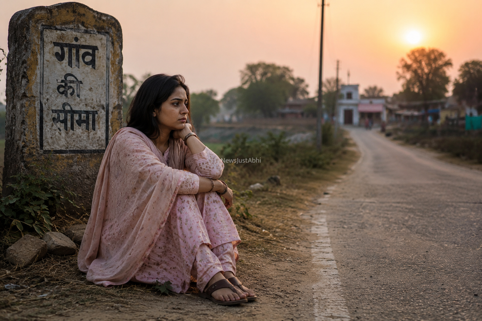 फिरोजाबाद से हाथरस पहुंची तो घर से भाग गिया प्रेमी, पिता ने हाथ जोड़े पर नहीं मानी प्रेमिका, 12 घंटे तक गांव के बाहर बैठी रही​​​