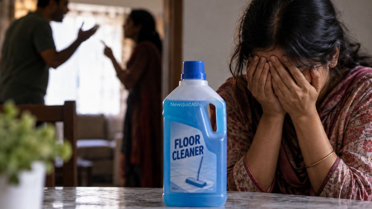 ‘वो किसी और​​ के साथ…’,​​ पति के कथित संबंधों को लेकर विवाद, महिला ने पी लिया फ्लोर क्लीनर; जांच शुरू​​